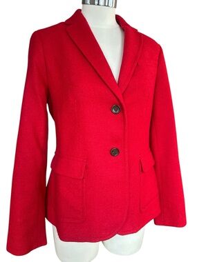 Talbots Classic Red Wool Blend Women's Blazer 8